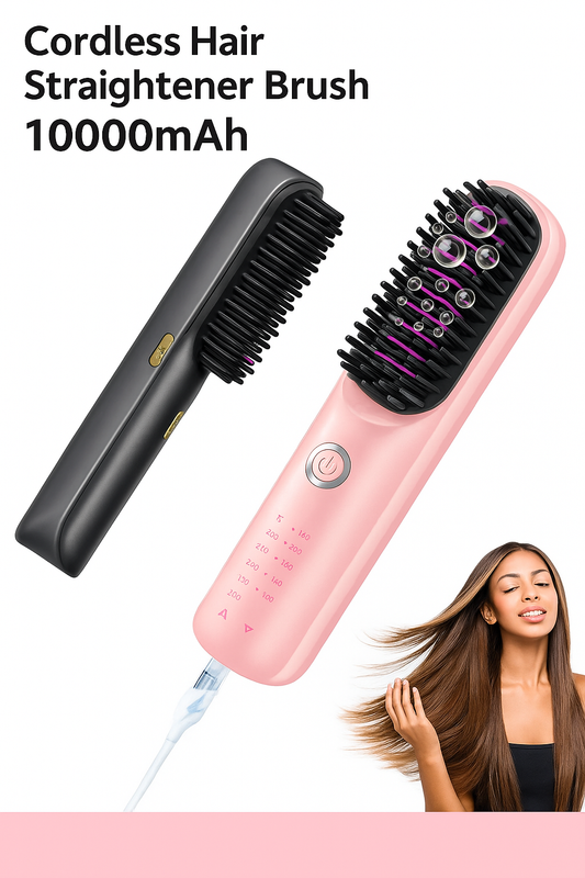 Brosse Lissante Sans Fil – Batterie Intégrée 10 000 mAh