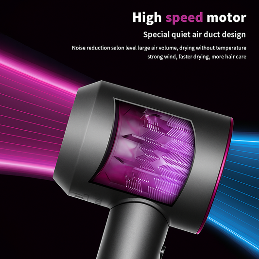 Sèche-Cheveux Professionnel Puissant – 5 en 1 Coiffage