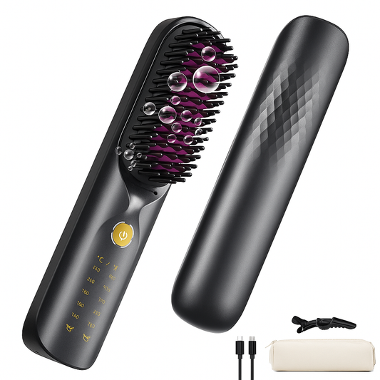 Brosse Lissante Sans Fil – Batterie Intégrée 10 000 mAh