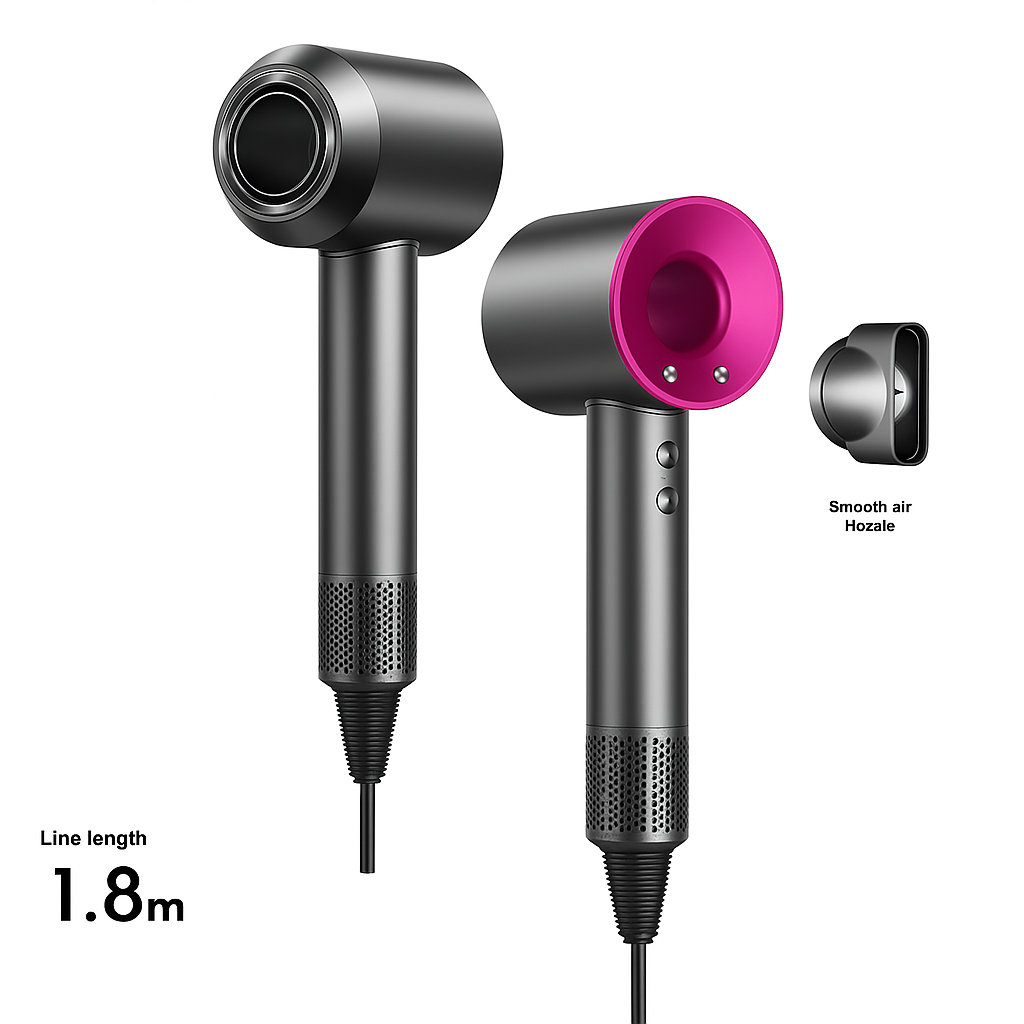 Sèche-Cheveux Professionnel Puissant – 5 en 1 Coiffage