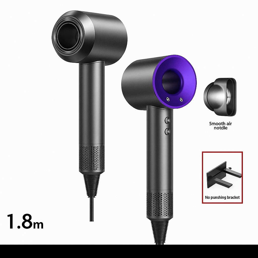 Sèche-Cheveux Professionnel Puissant – 5 en 1 Coiffage